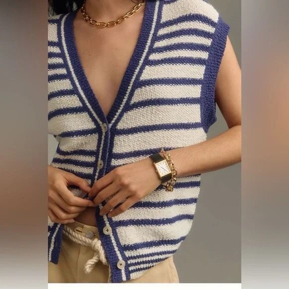 Maeve by Anthropologie Slouchy Sweater Vest - Picture 2 of 7